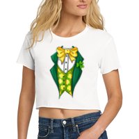 St Patrick's Day Tuxedo Crop Top
