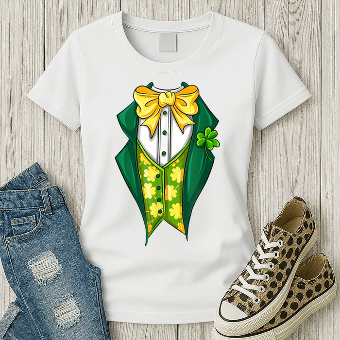 St Patrick's Day Tuxedo Womens T-Shirt