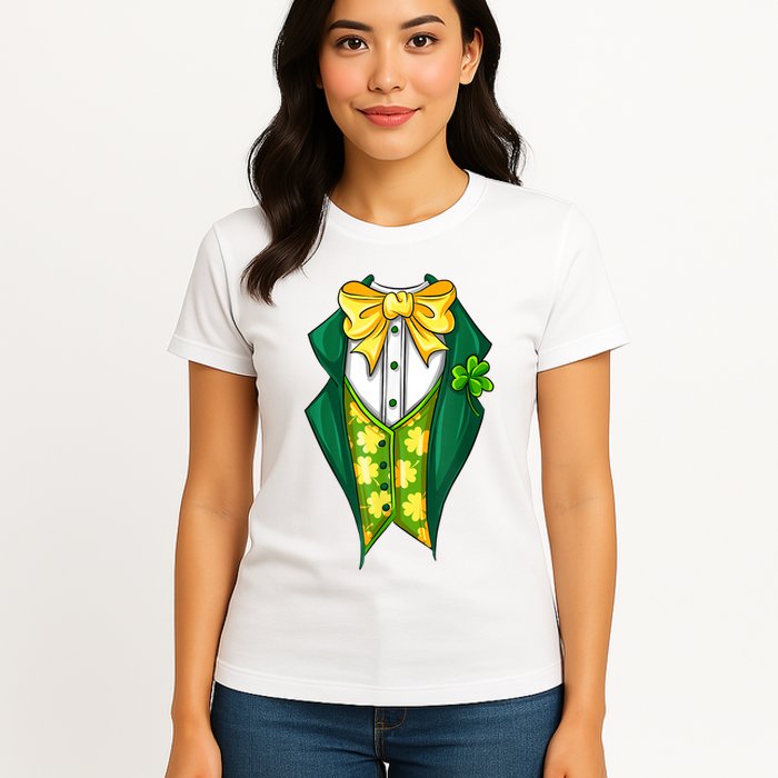 St Patrick's Day Tuxedo Womens T-Shirt