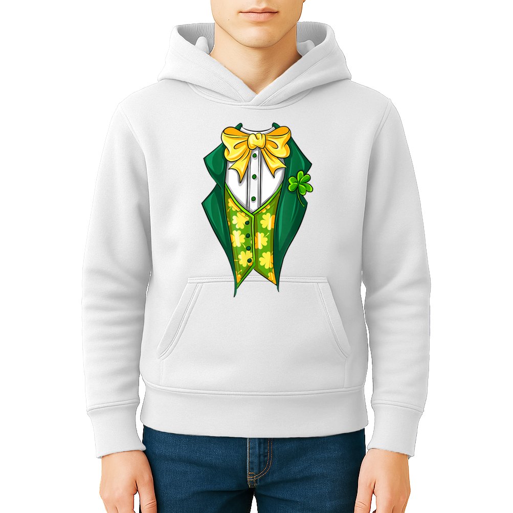 St Patrick's Day Tuxedo Kids Hoodie