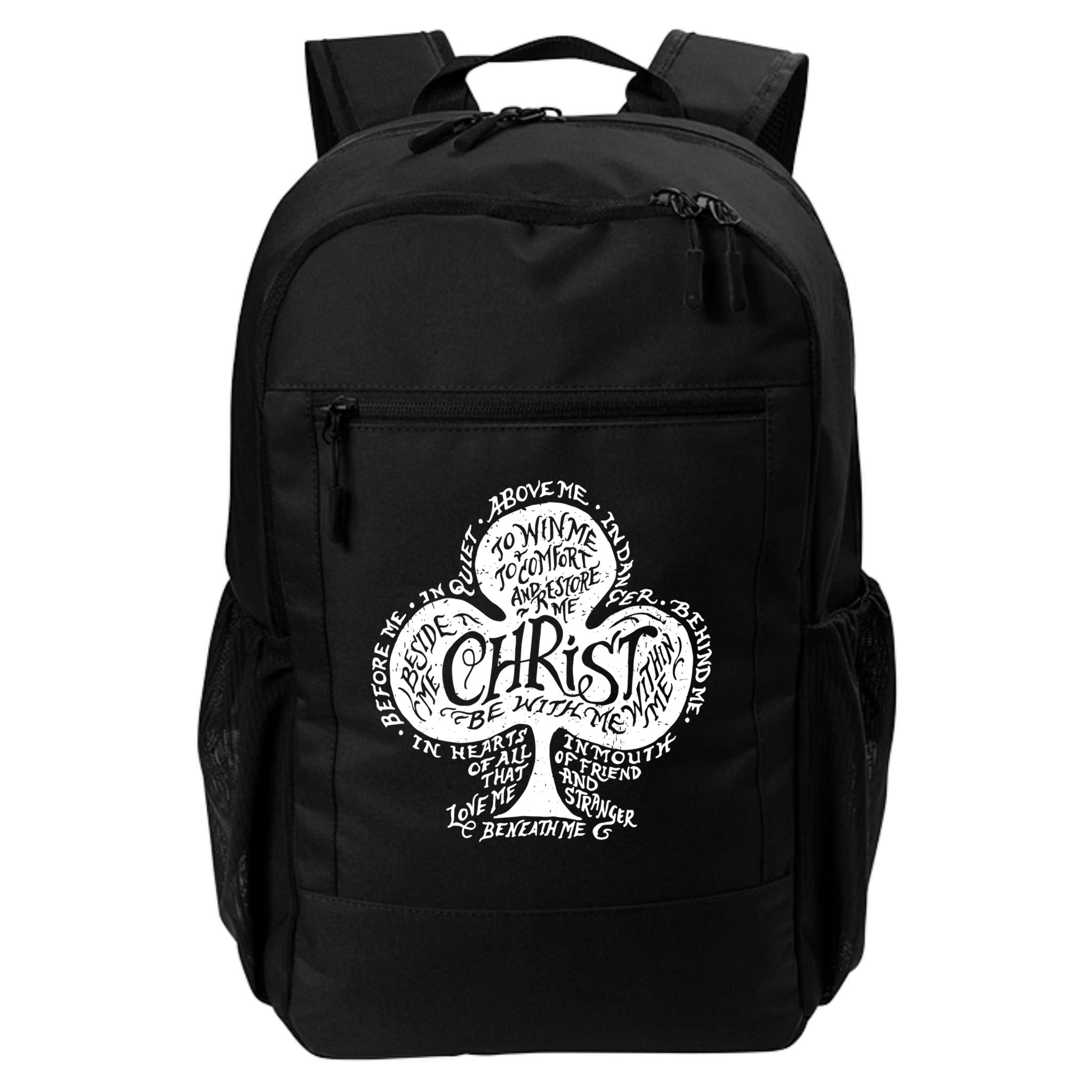 Saint Patrick's Day Breastplate Prayer Catholic Green Gift Backpack