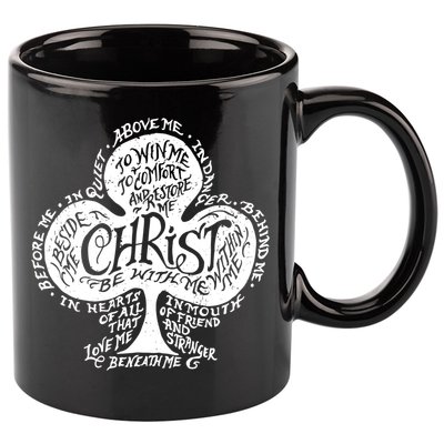 Saint Patrick's Day Breastplate Prayer Catholic Green Gift 11oz C Handle Ceramic Mug