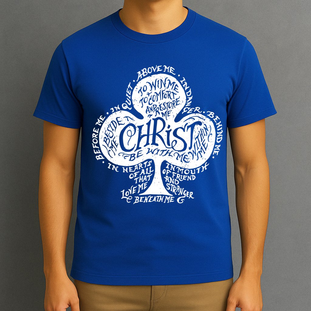 Saint Patrick's Day Breastplate Prayer Catholic Green Gift T-Shirt