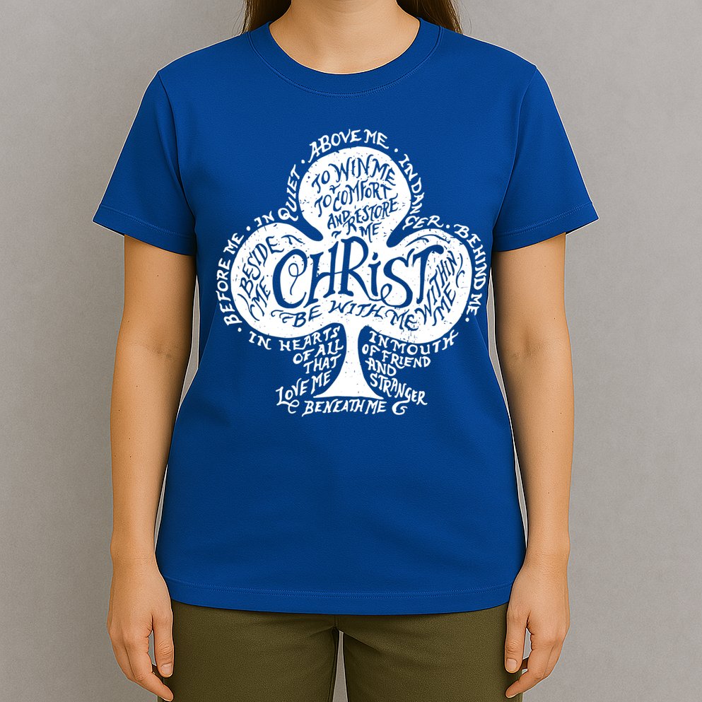 Saint Patrick's Day Breastplate Prayer Catholic Green Gift T-Shirt