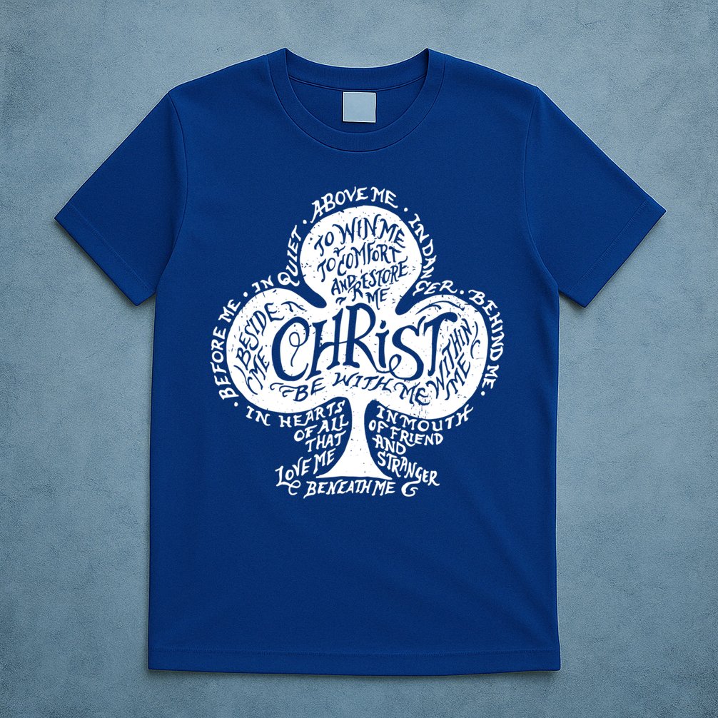 Saint Patrick's Day Breastplate Prayer Catholic Green Gift T-Shirt