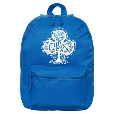 Saint Patrick's Day Breastplate Prayer Catholic Green Gift 16 in Basic Backpack