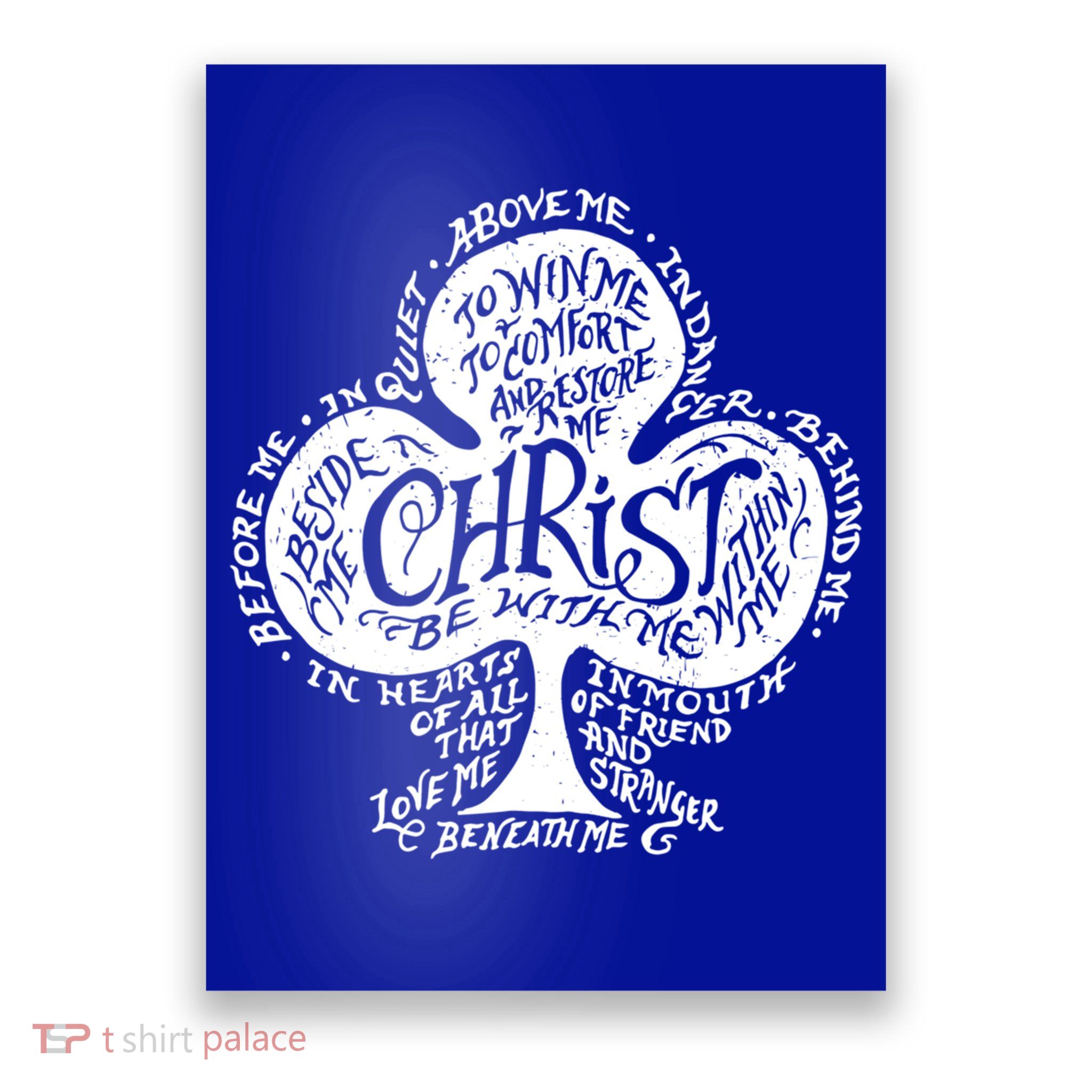 Saint Patrick's Day Breastplate Prayer Catholic Green Gift Poster