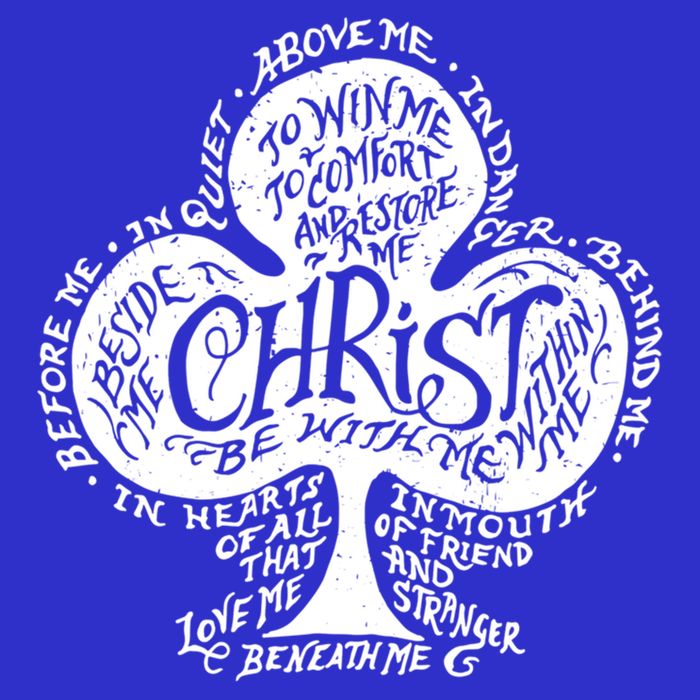 Saint Patrick's Day Breastplate Prayer Catholic Green Gift Women's V-Neck T-Shirt