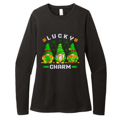 St Patricks Day Lucky Gnomes Gift Womens CVC Long Sleeve Shirt