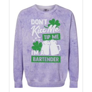 St Patrick's Day Bartender Gift Colorblast Crewneck Sweatshirt