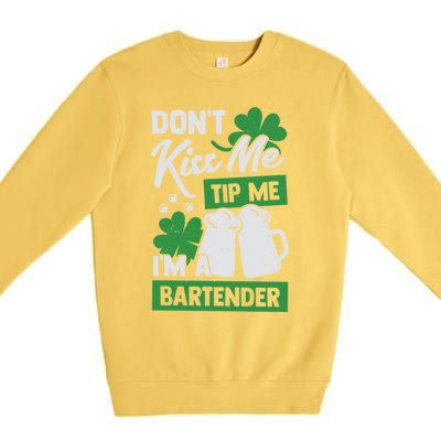 St Patrick's Day Bartender Gift Premium Crewneck Sweatshirt