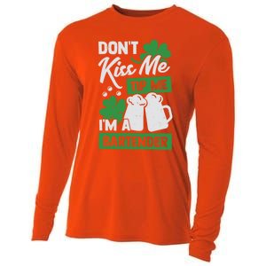 St Patrick's Day Bartender Gift Cooling Performance Long Sleeve Crew