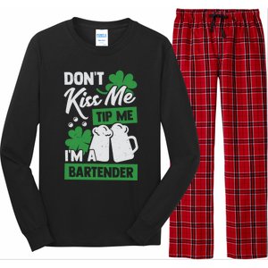 St Patrick's Day Bartender Gift Long Sleeve Pajama Set