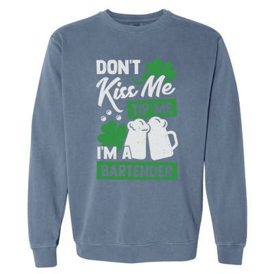 St Patrick's Day Bartender Gift Garment-Dyed Sweatshirt