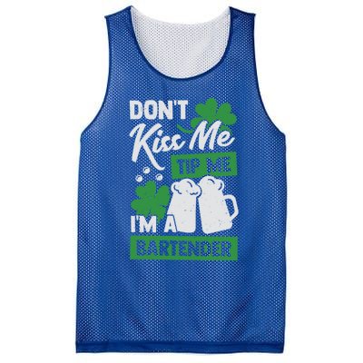 St Patrick's Day Bartender Gift Mesh Reversible Basketball Jersey Tank