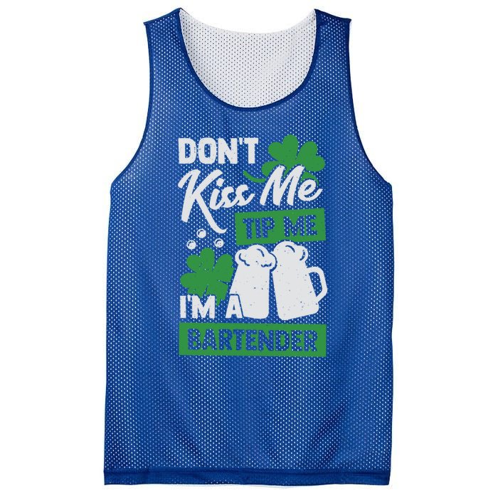 St Patrick's Day Bartender Gift Mesh Reversible Basketball Jersey Tank