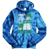 St Patrick's Day Bartender Gift Tie Dye Hoodie