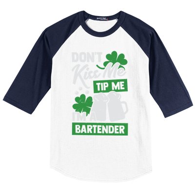 St Patrick's Day Bartender Gift Baseball Sleeve Shirt