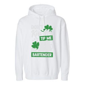 St Patrick's Day Bartender Gift Garment-Dyed Fleece Hoodie