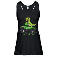 St Patricks day boys  Toddler dinosaur Monster turck trex Ladies Essential Flowy Tank