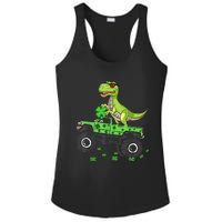 St Patricks day boys  Toddler dinosaur Monster turck trex Ladies PosiCharge Competitor Racerback Tank