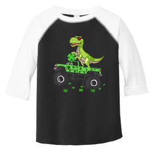 St Patricks day boys  Toddler dinosaur Monster turck trex Toddler Fine Jersey T-Shirt