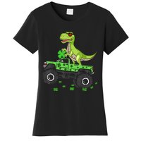 St Patricks day boys  Toddler dinosaur Monster turck trex Women's T-Shirt