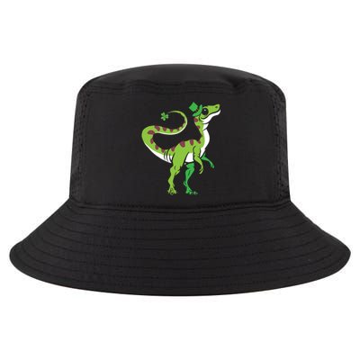 Saint Patrick's Day Irish Shenanigan Dinosaur Lover Dino Gift Cool Comfort Performance Bucket Hat