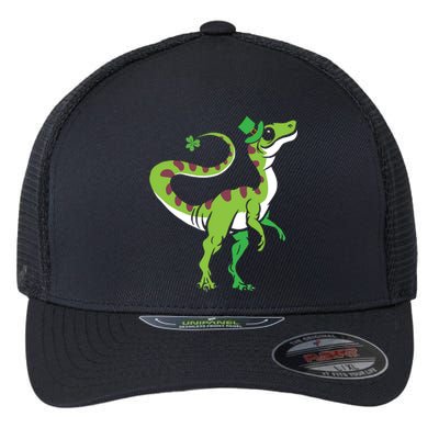 Saint Patrick's Day Irish Shenanigan Dinosaur Lover Dino Gift Flexfit Unipanel Trucker Cap