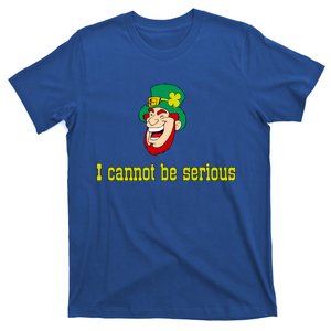 St Patricks Day Cool Gift Funny I Cannot Be Serious Tennis Quote Gift T-Shirt