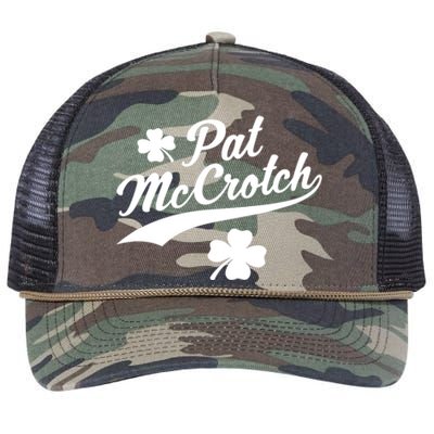 St. Patrick's Day Pat McCrotch Retro Rope Trucker Hat Cap