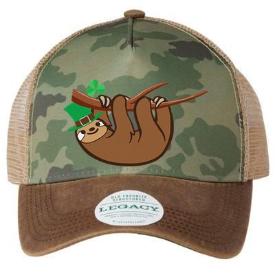 Saint Patrick's Day For Sloth Lovers Wo& Legacy Tie Dye Trucker Hat