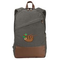 Saint Patrick's Day For Sloth Lovers Wo& Cotton Canvas Backpack