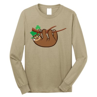 Saint Patrick's Day For Sloth Lovers Wo& Long Sleeve Shirt