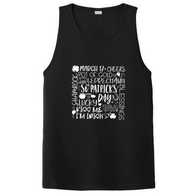 St Patrick's Day Paddy Irish Day Graphic PosiCharge Competitor Tank