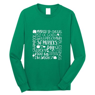 St Patrick's Day Paddy Irish Day Graphic Long Sleeve Shirt