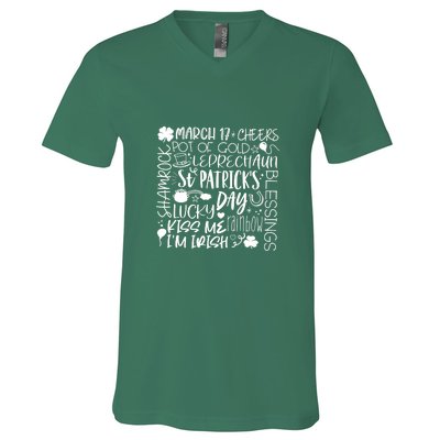 St Patrick's Day Paddy Irish Day Graphic V-Neck T-Shirt