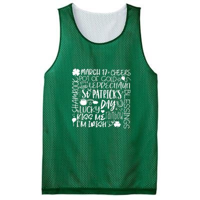 St Patrick's Day Paddy Irish Day Graphic Mesh Reversible Basketball Jersey Tank