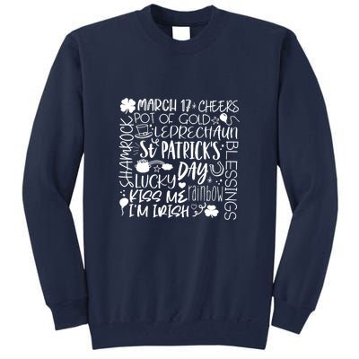 St Patrick's Day Paddy Irish Day Graphic Tall Sweatshirt