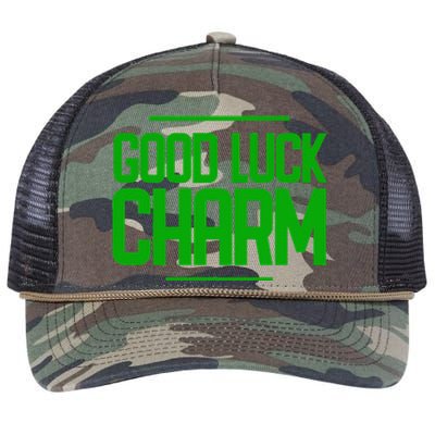 St. Patty Day Saint Patrick's Day Good Luck Charm Retro Rope Trucker Hat Cap