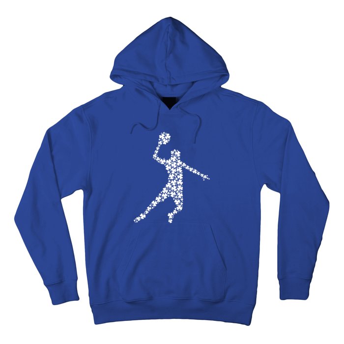 St Patricks Day Basketball Player Irish Clover Cool Gift Hoodie