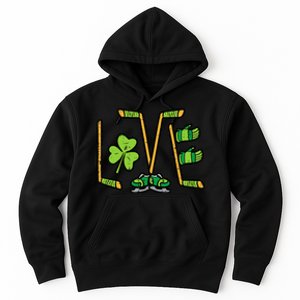 St Patricks Day Love Ice Hockey Saint Paddys Hoodie