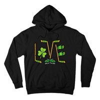 St Patricks Day Love Ice Hockey Saint Paddys Hoodie