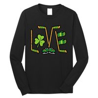 St Patricks Day Love Ice Hockey Saint Paddys Long Sleeve Shirt