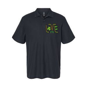 St Patricks Day Love Ice Hockey Saint Paddys Softstyle Adult Sport Polo