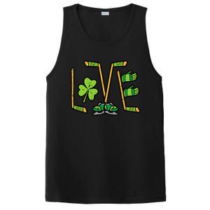 St Patricks Day Love Ice Hockey Saint Paddys PosiCharge Competitor Tank