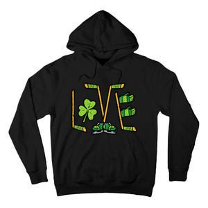 St Patricks Day Love Ice Hockey Saint Paddys Tall Hoodie