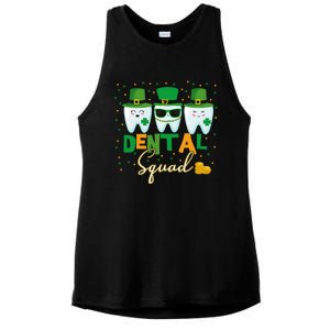 St Patrick's Day Dental Squad Dentist Great Gift Ladies PosiCharge Tri-Blend Wicking Tank