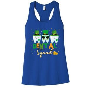 St Patrick's Day Dental Squad Dentist Great Gift Women's Racerback Tank