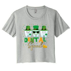 St Patrick's Day Dental Squad Dentist Great Gift Women's Crop Top Tee